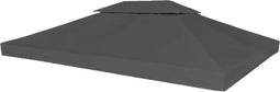 vidaXL - Prieeldak - 2-laags - 4x3m - 310 - g/m² - antracietkleurig