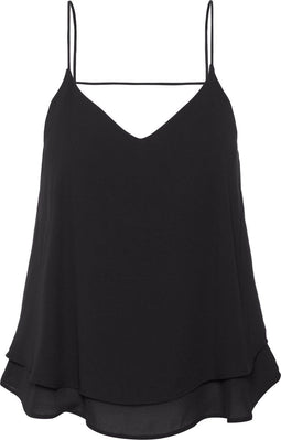 Pieces PCBODIL SLIP TOP NOOS - Dames Top - Spaghettibandjes - Zwart - Maat XS