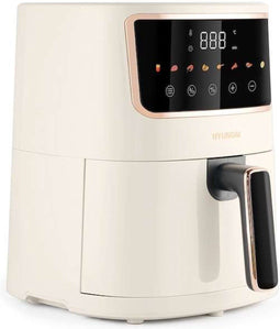 Hyundai Electronics - Digitale airfryer met Kleurendisplay - 4.2 Liter - Wit Rosegoud