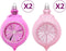 vidaXL - 108-delige - Kerstballenset - wit - en - roze