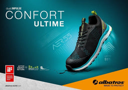 Albatros 64.750 Impulse AER55 Black Blue Low sneaker dames & heren werkschoenen/veiligheidsschoenen maat 45
