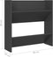 vidaXL - Wandschoenenkasten - 2 - st - 60x18x60 - cm - bewerkt - hout - grijs