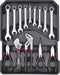 Kreator KRT951011 - Gereedschapskoffer - 253 delig - Trolley - Zilver