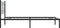 vidaXL - Bedframe - met - hoofdbord - metaal - zwart - 100x200 - cm