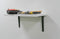 AMIG Plankdrager/planksteun - aluminium - gelakt zwart - H200 x B150 mm - boekenplank steunen