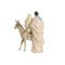 Kerststal set DKD Home Decor Blauw Wit Bruin Zilverkleurig Hars 23,5 x 16 x 32 cm (2 Stuks)