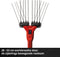 Einhell GE-FS 18/53 Li Solo - Accu Olijf-/Fruit Oogsthark - Werkbreedte 28-53 cm - Lengte steel 92-182 cm - Inclusief draagriem en wandhouder