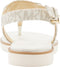 Michael Kors Jilly Flat - Dames Sandalen - Plateau zool - Wit - Maat 37