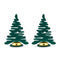 Alessi Barkplace tree groen set van 2