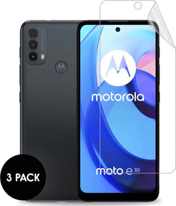 imoshion Screen protector - Geschikt voor Motorola Moto E40, Motorola Moto E30 - Screenprotector Folie 3 pack