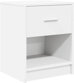 vidaXL - Nachtkastje - met - lade - 40x34x50 - cm - wit