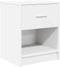 vidaXL - Nachtkastje - met - lade - 40x34x50 - cm - wit