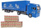 Kids Globe Man Vrachtwagen met Oplegger, 30cm