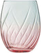 Cristal d’Arques Paris - Waterglas Swirly Spring - Vaatwasser veilig - Roze (4 stuks)