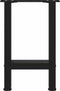 vidaXL - Salontafelpoten - 2 - st - 38x(42-43) - cm - staal - zwart