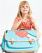 Caramel & Cie Boekentas/Schooltas Rainbow Love Medium - Blauw
