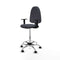 Piqueras y Crespo B1D05RF - Bureaustoel - Hoogteverstelbaar met armleuning - Donker grijs