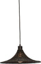 GOOD&MOJO Hanglamp Borabora - Rotan Zwart - Ø40cm - - Hanglampen Eetkamer, Slaapkamer, Woonkamer