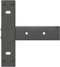 vidaXL - Console - tafelpoten - 2st - T-vormig - 25x28x(72-73)cm - staal - antraciet