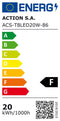 Ledbuis Actis ACS-T8LED18W-865 Wit F 18 W