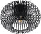 TRIO JOHANN - Plafondlamp - 1x E27 60W - D: 30cm - Zwart mat