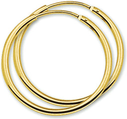 Marie-Celeste Oorringen - Ronde Buis 32 mm - Goud