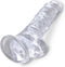 Pipedream - King Cock - Dildo met Balzak - 20,5 cm - Transparant