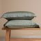 Coco & Cici - Bamboe Kussensloop 80 x 40 cm - Kussenhoes - Olijfgroen - 100% Eco Bamboe - Volant 2 cm - 1 stuk