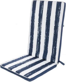 Stoelkussen 123 x 48 x 4 cm Blauw