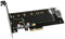 Axagon PCEM2-DC - PCIe NVMe+SATA M.2 adapter - 2 poorten met actieve koeling