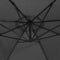 vidaXL - Zweefparasol - met - LED-verlichting - metalen - paal - 350 - cm - antraciet