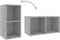 vidaXL - Tv-meubel - 72x35x36,5 - cm - bewerkt - hout - betongrijs