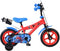 Volare Spiderman - Kinderfiets - 12 inch - Rood - Massieve EVA banden - Zijwielen