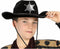 Atosa Carnaval verkleed Cowboy hoed Kentucky - zwart - kinderen - Western Sheriff thema