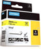 DYMO Rhino - Vinyl Labels - 24 mm x 5,5 m - zwart op geel
