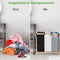 Happy Goods Wasmand 3 Vakken - Wassorteerder - Opvouwbaar - 120 L - Bamboe - Zwart