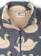 Konges Sløjd Jody Teddy Jacket/Jas met fleece - Swan - Maat 18 mnd