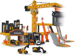Majorette - Creatix Construction - 5 Volvo voertuigen - Speelgoedgarage - Vanaf 5 jaar