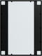 vidaXL - Wandspiegels - 2 - st - 80x60 - cm - metaal - zwart
