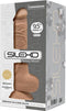 SILEXD - Realistische Dildo - 24,1 x 4,5 cm - Caramel