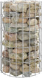 vidaXL - Gabion - paal - rond - Ø100x100 - cm - gegalvaniseerd - staal