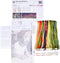 Thea Gouverneur - Borduurpakket met telpatroon - 546 - Voorgesorteerde DMC Garens - Klaprozen - Linnen - 55 cm x 22 cm - DIY Kit