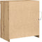 vidaXL - Dressoir - met - LED-verlichting - Artisan - Eiken - 60x37x67 - cm