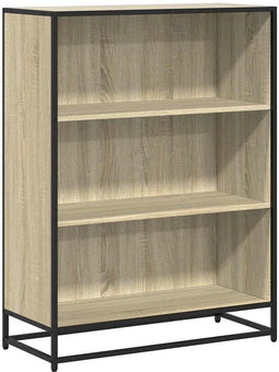 vidaXL - Boekenkast - 80,5x35x107,5 - cm - bewerkt - hout - sonoma - eikenkleurig
