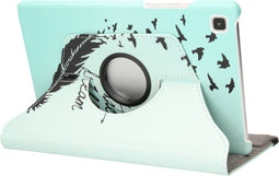 iMoshion Tablet Hoes Geschikt voor Samsung Galaxy Tab A7 - iMoshion 360° Draaibare Design Bookcase - Blauw /Dare To Dream