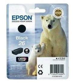 Epson 26 - Inktcartridge - Zwart - 6,2ml