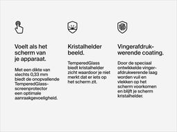 Belkin ScreenForce - TemperedGlass Screenprotector - 9H hardheid - iPhone 15 Pro