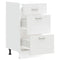 vidaXL - Onderkast - Lyon - 40x46x81,5 - cm - bewerkt - hout - wit