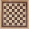 Engelhart 150230 - Schaakset 40x40 cm - Luxe Houten Schaakbord Esdoorn & Walnoot - Koning 77 mm - Opbergsysteem - Colourbox