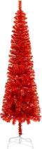 vidaXL - Kerstboom - smal - 150 - cm - rood